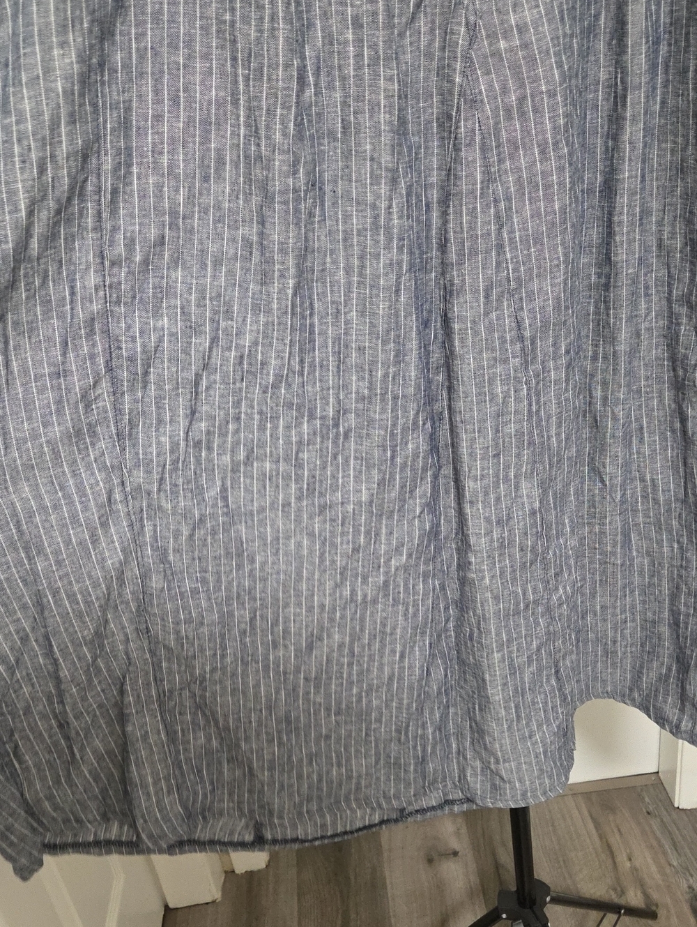 XL Max Studio Blue Pinstripe Maxi Skirt - Picture 5 of 7